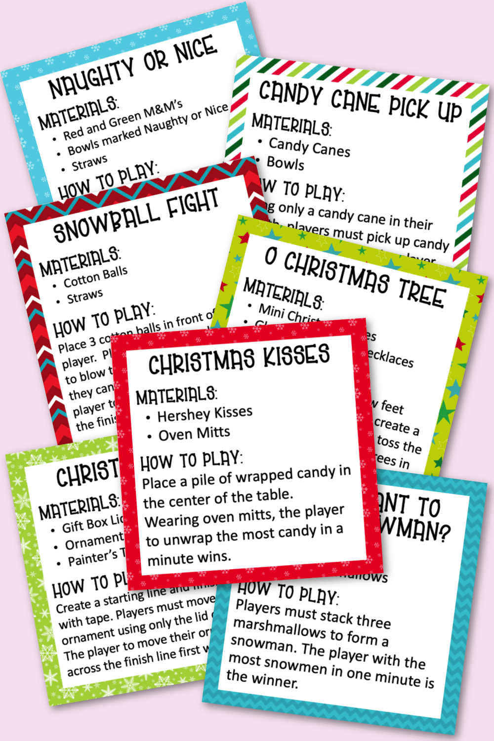 christmas minute to win it games for the entire family - kara creates